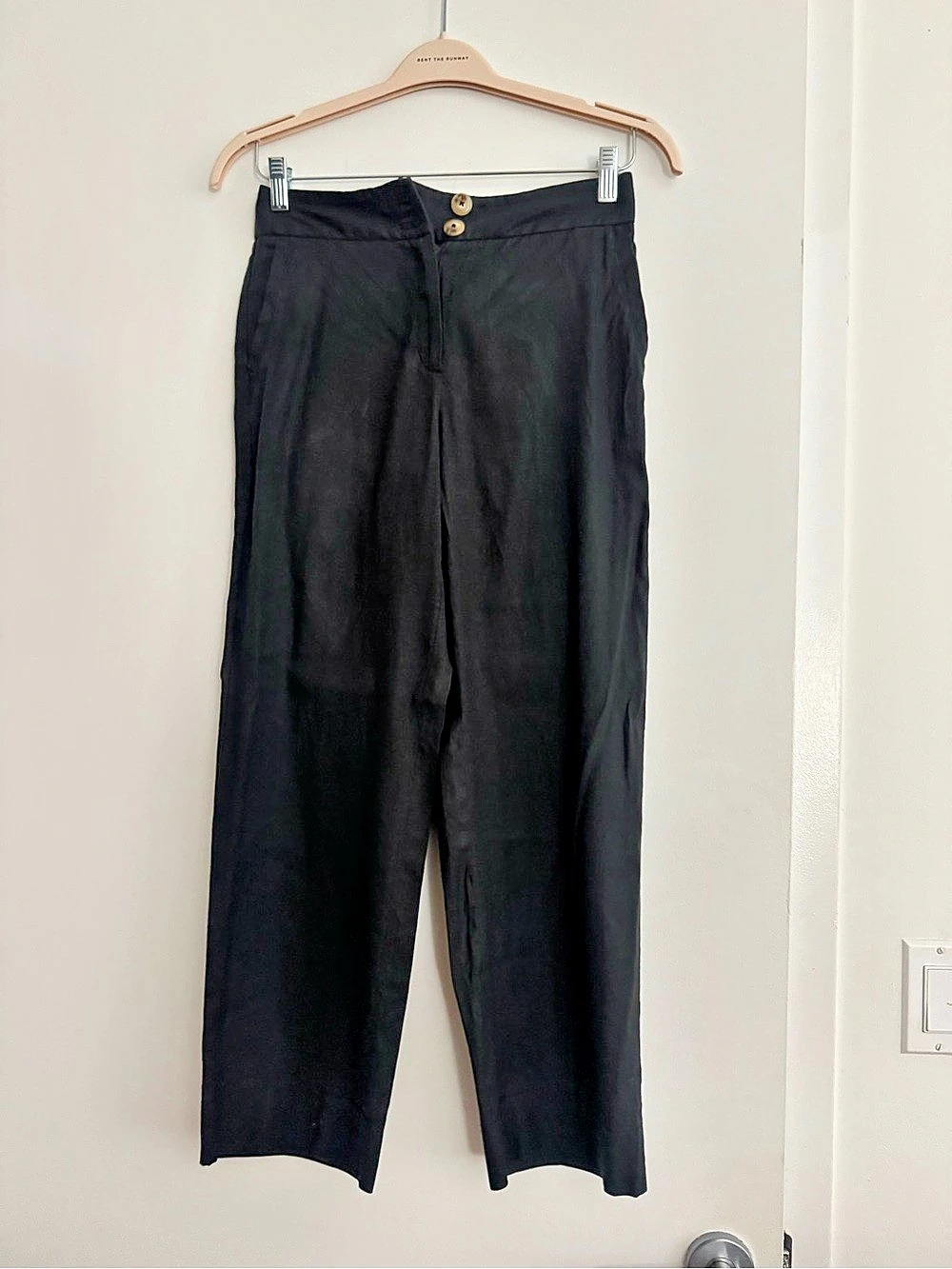 Black Wide-Leg Pants